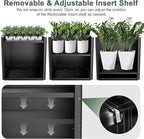 Metal Large Planter Box 20" L x 20" W x 20" H, Heavy Duty Tall Rectangle - Image 4