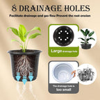 100 Packs Plastic Nursery Pots, 4 5 6 Inches Pots - Image 3
