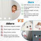 12 Pcs Shower Curtain Weights, Silicone Wrapped Heavy Duty Shower Curtain - Image 4