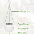 Foraineam 10 Pack Mini Hanging Planters Garden Self-Watering Flower Plant Pot - Image 4