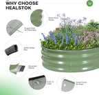 Galvanized Raised Garden Bed Outdoor, Rust-Resistant Garden Planter Box - Image 3