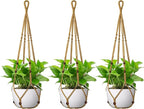 USLAI Macrame Plant Hanger Indoor Outdoor, Fits 4 to 15 Inch Pots, Strong by USLAI