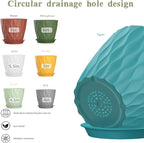 4/4.5/5/5.5/6/6.5/7 Inch Plant Pots, 7 Pack Flower Pots - Image 4