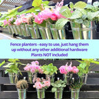 LaLaGreen Fence Planters for Outdoor Plants Balcony Planter Railing Hanging - Image 5