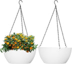 13 inch Large Hanging Planters Plant Pots by WSMKSZ