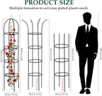 100% Metal Obelisk Trellis for Climbing Plants Outdoor Garden Tower Trellis - Image 2