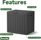 EasyUp 30 Gallon Outdoor Storage Box Waterproof, UV Resistant Outdoor Deck Box - Image 4