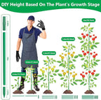 Lezmarket 150 Pack Garden Stakes, Plant Support Stakes, DIY 4ft 5ft 6ft 7ft - Image 3
