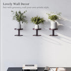 Metal Wall Planters Mid Century Modern Floating Shelves - Image 7