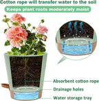 Aulock 6in Self Watering Pots for Indoor Plants - Image 4