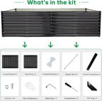JERIA 8×4×2ft Galvanized Raised，Outdoor Metal Raised Garden Bed, Rectangular - Image 3