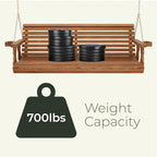 Amish Casual 4 Foot Roll Back Porch Swing - Image 6