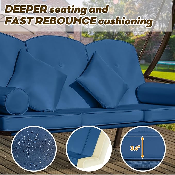 3 in 1 Outdoor Porch Swing - Image 6
