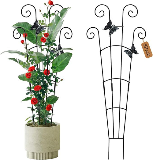 2 Pack 30 Inch Taller Plant Trellis by JJSHUANL
