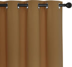 NICETOWN Gold Brown Blackout Curtains - Image 7