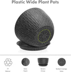 12/10/9 inch Large Flower Pots, 3 Set Big Plant Pots - Image 4
