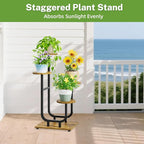 iDavosic.ly 4 Tier Plant Stand Indoor, Corner Tiered Multiple Flower Holder - Image 7