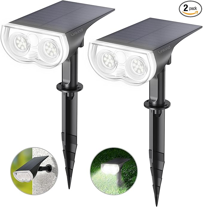 Linkind Solar Lights Outdoor Waterproof IP65, StarRay Dusk-to-Dawn Outdoor by Linkind
