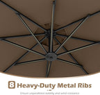Tangkula 10ft Solar LED Patio Umbrella - Image 9