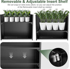 Tall Metal Planter Box for Outdoor Plants 36"L x 12"W x 26"H, Heavy Duty Steel - Image 4