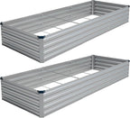 Vengarus 10x3x1FT Galvanized Raised Garden Bed Kit, Outdoor Metal Planter Box by Vengarus