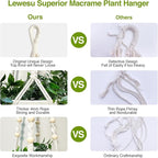 Macrame Plant Hanger Indoor Set of 2 - Image 6
