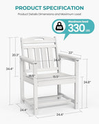 Outdoor Patio Dining Chair - Image 3