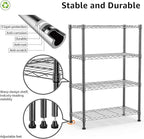 1000 lbs Storage Shelving Steel Heavy Duty 4-Tier Utility Shelving Unit Steel - Image 4