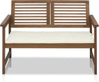 Furinno FG161167 Tioman Hardwood Outdoor Bench in Teak Oil - Image 4