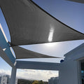 SUNNY GUARD Custom Size 14'x20'x24.4' Triangle Graphite Grey UV Block Sunshade by SUNNYGUARD