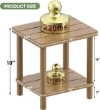 Outdoor Side Table, 2-Tier Small Outdoor Table - Image 2