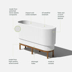 Veradek Demi Series Raised Long Planter - Image 3
