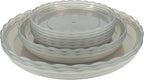 12Pcs Clear Plant Saucer, 6 8 10 Inch Durable Plastic Plant Tray, Round Plant by Lifecouldbesointeresting