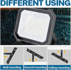 1 Pack LED Flood Lights Outdoor, 100W 10000LM Super Bright Floodlight Outside - Image 5