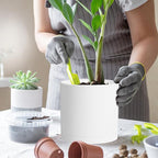 12 Inch Large Deep Flower Pots for Outdoor Indoor Plants, Cylinder Tall Plant - Image 5