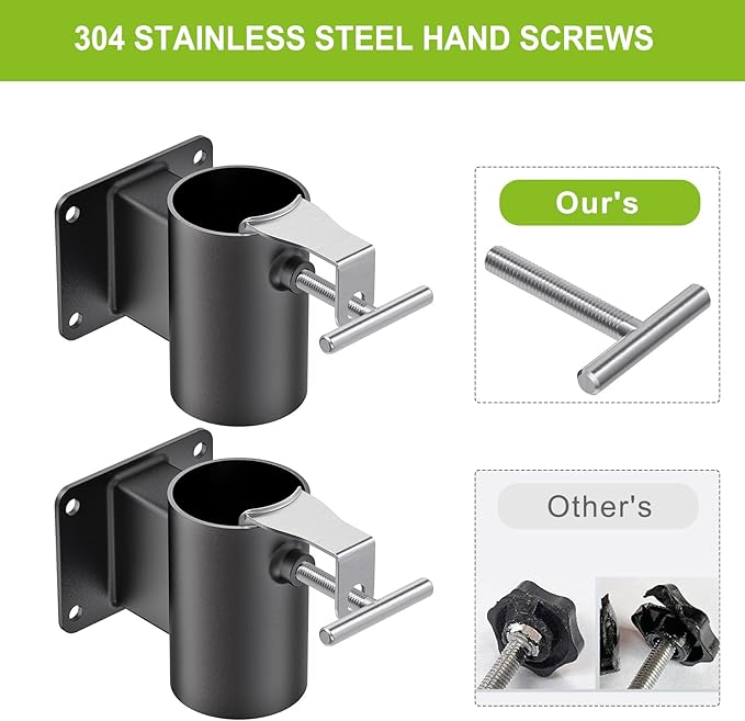 Heavy Duty Deck Railing Umbrella Holder, Patio Umbrella Stand - Image 4
