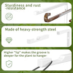 Plant Hangers Outdoor Indoor, 4 Pack 8" Plant Hooks - Image 4
