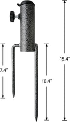 AMMSUN Patio Umbrella Steel Anchor Beach Umbrella Heavy Duty Metal Ground Grass - Image 2