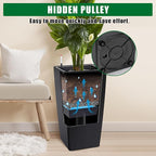 30 Inch Tall Self Watering Planters Set of 2, Outdoor Plant Pots - Image 7