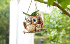 Swing Owl Hanging Planters for Indoor Plants, Cute Small Succulent Pots - Image 7
