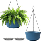 T4U 8 Inch Hanging Planters for Indoor Outdoor Plants, Self Watering Hanging by T4U