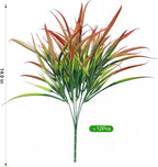 Ivydale 12Pcs Fake Plants Outdoor Artificial Plastic Grass Spring Decoration UV - Image 7