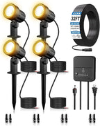 ZZXX All-in-One LED Landscape Lighting Kit, 2700K Waterproof Outside Spotlights by ZZXX