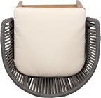 Christopher Knight Home Zax Set of 2 Patio Barstool, Acacia Wood & Rope Outdoor - Image 8