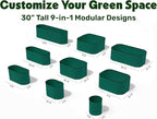 9-in-1 Galvanized Raised Garden Beds Outdoor // 8×2×2.5 ft Modular Planter - Image 2