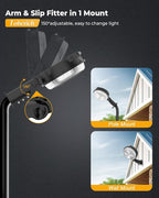 LED Barn Light 2 Packs, 150W 20000LM Yard Area Lights Dusk to Dawn Outdoor - Image 5