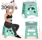 Delxo Folding Step Stool 13 Inch Non-Slip Foldable Stools - Image 3
