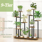 Plant Stand Indoor 9 Tier 11 Potted Multiple Flower Pot Holder - Image 5