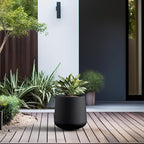 Kante 11.6" Dia Round Concrete Planter, Outdoor Indoor Large Plant Pots - Image 4