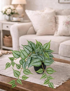 17.7" Artificial Plants Indoor Home Decor, Fake Potted Silk Plants - Image 5